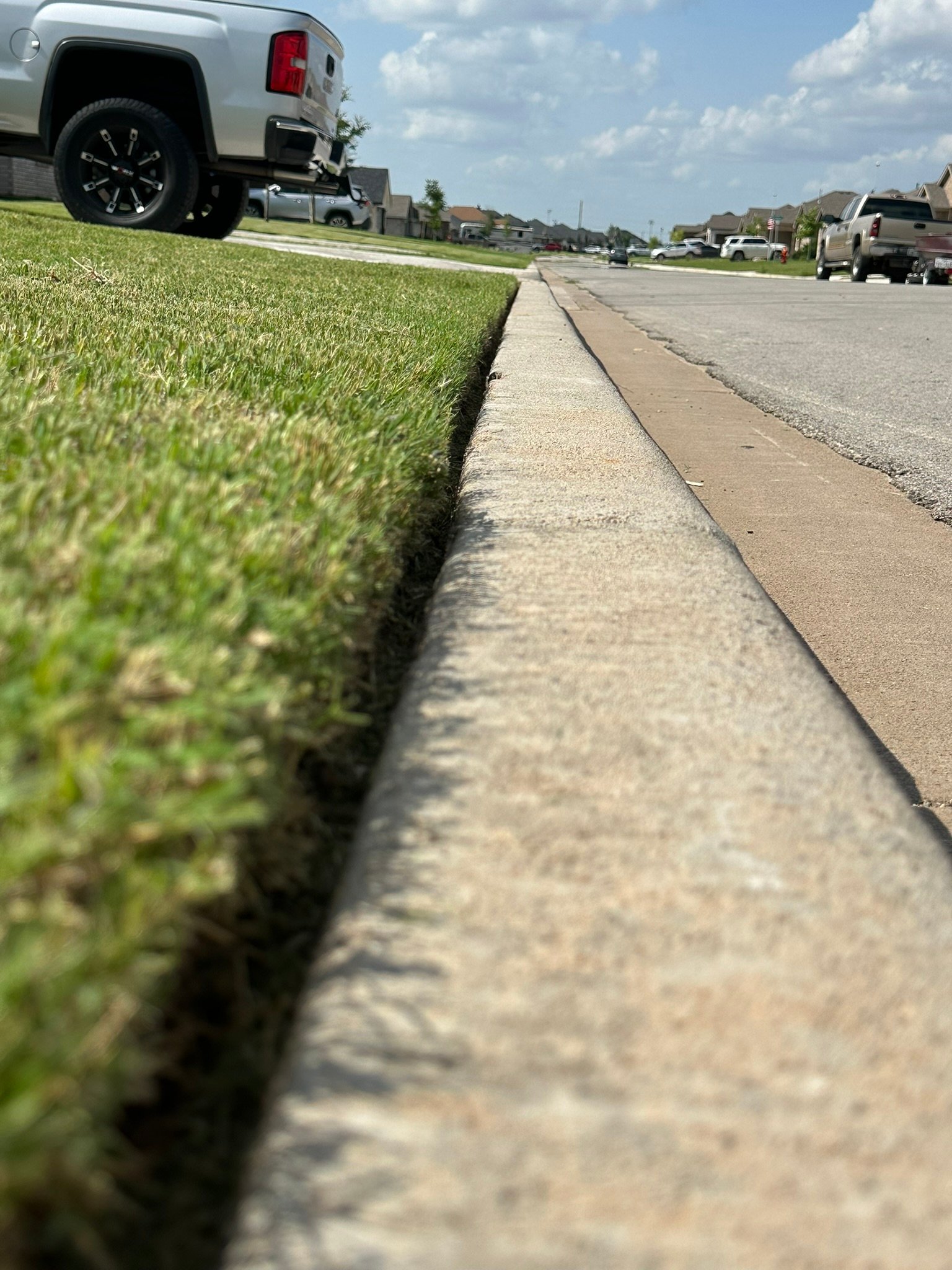 Backyard mow stripes – Abilene TX